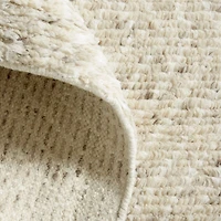 Madrid Wool and Viscose Hand-Knotted Sand Brown Area Rug 8'x10'