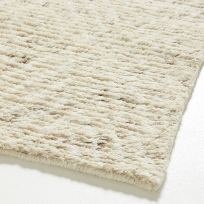 Madrid Wool and Viscose Hand-Knotted Sand Brown Area Rug 8'x10'