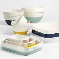 Maeve Dipped Ceramic Mixing Bowls, Set of 4