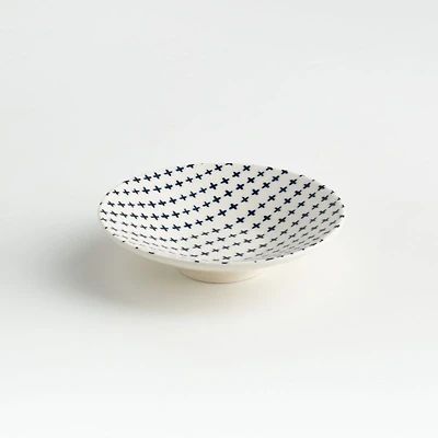 Mai Blue Crisscross Sauce Dish