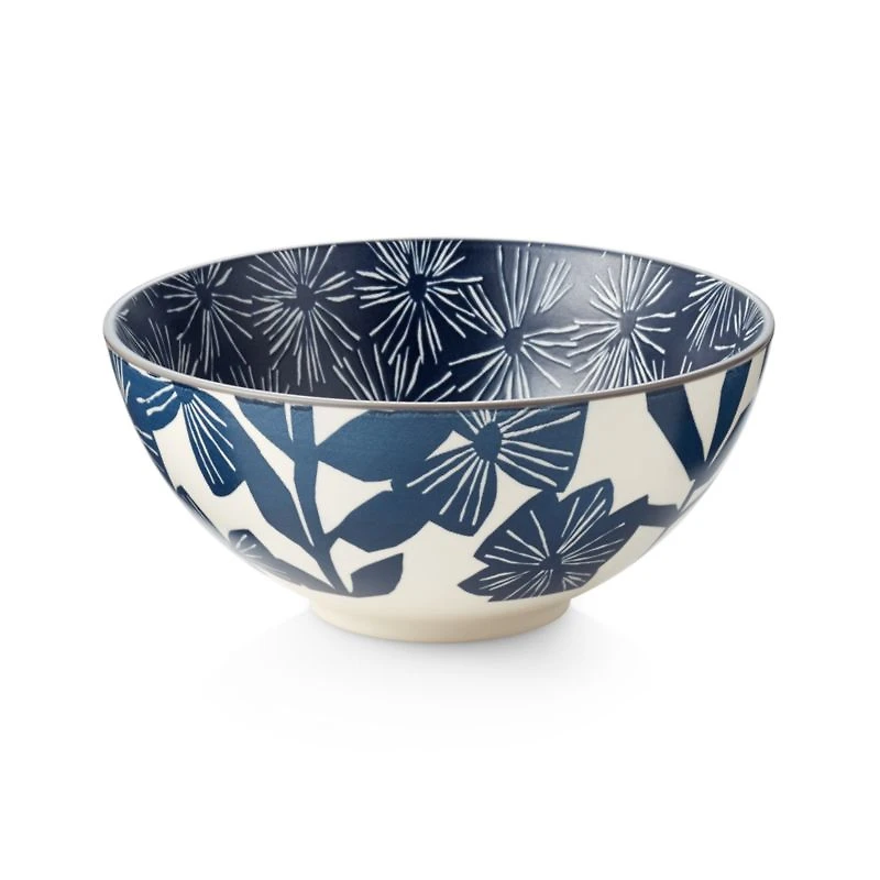 Mai 7.5" Blue Floral Bowl