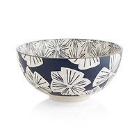Mai 9.5" Blue Floral Bowl