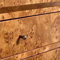 Maison Burl Wood 8-Drawer Storage Credenza