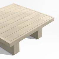 Mallorca 42" Square Wood Outdoor Coffee Table