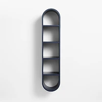 Mallory Large Navy Blue Wood Kids Wall Shelf