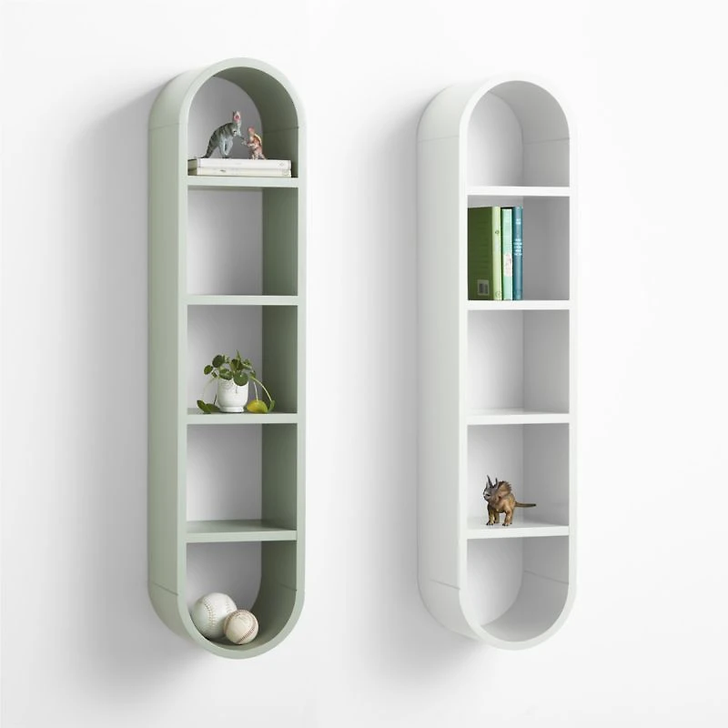 Mallory Kids Large White Wall Shelf