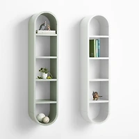 Mallory Kids Large White Wall Shelf