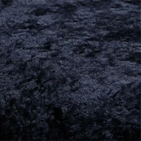 Malmo Shearling 20"x20" Deep Indigo Blue Throw Pillow Cover