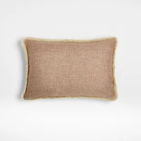 Malmo Shearling 22"x15" Camel Tan Lumbar Pillow Cover