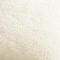 Malmo Shearling 22"x15" Ivory Throw Pillow Cover