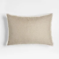 Malmo Shearling 22"x15" Ivory Throw Pillow Cover