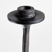 Maloy Black Metal Trident Candelabra