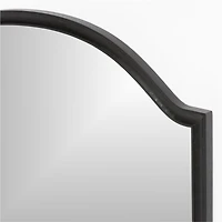 Manor Black Wood Wall Mirror 43"x41"