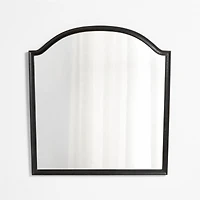 Manor Black Wood Wall Mirror 43"x41"