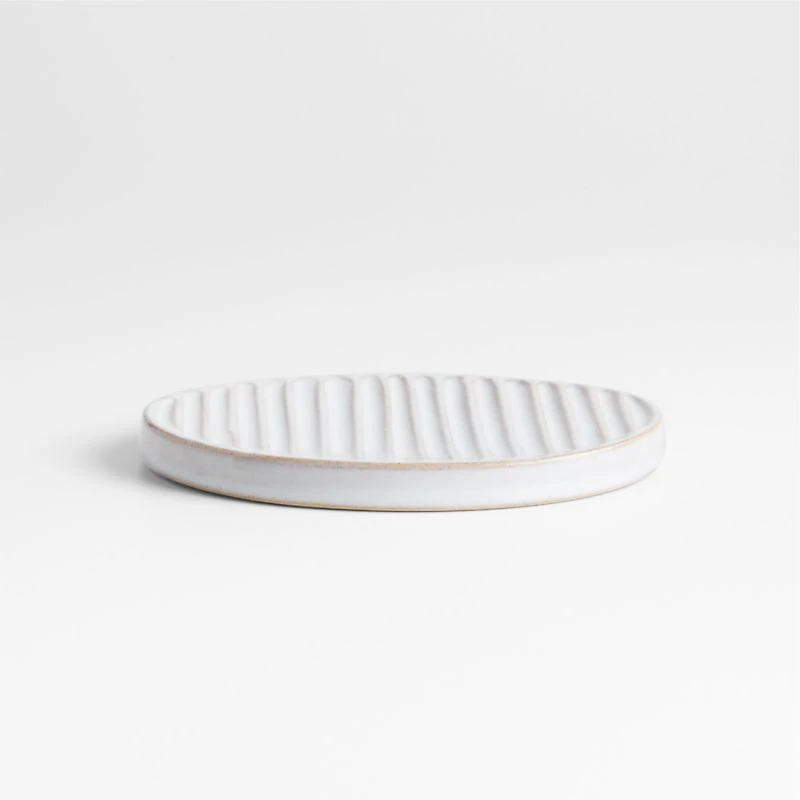 Marah White Ceramic Soap Dish