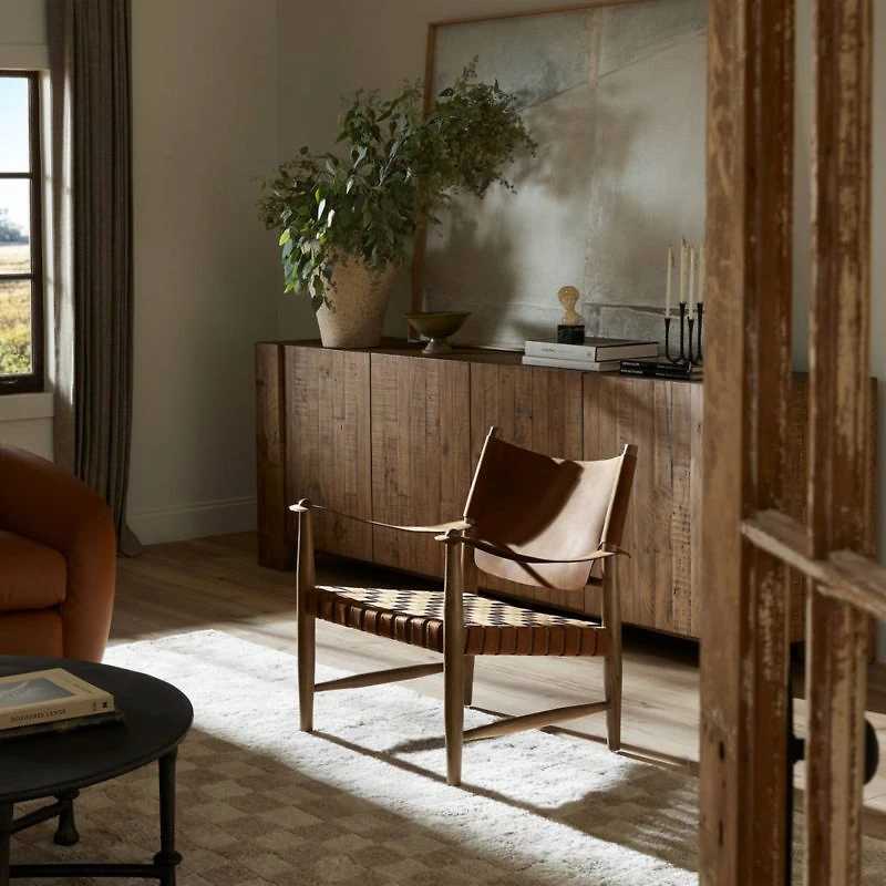 Marek Leather Accent Chair