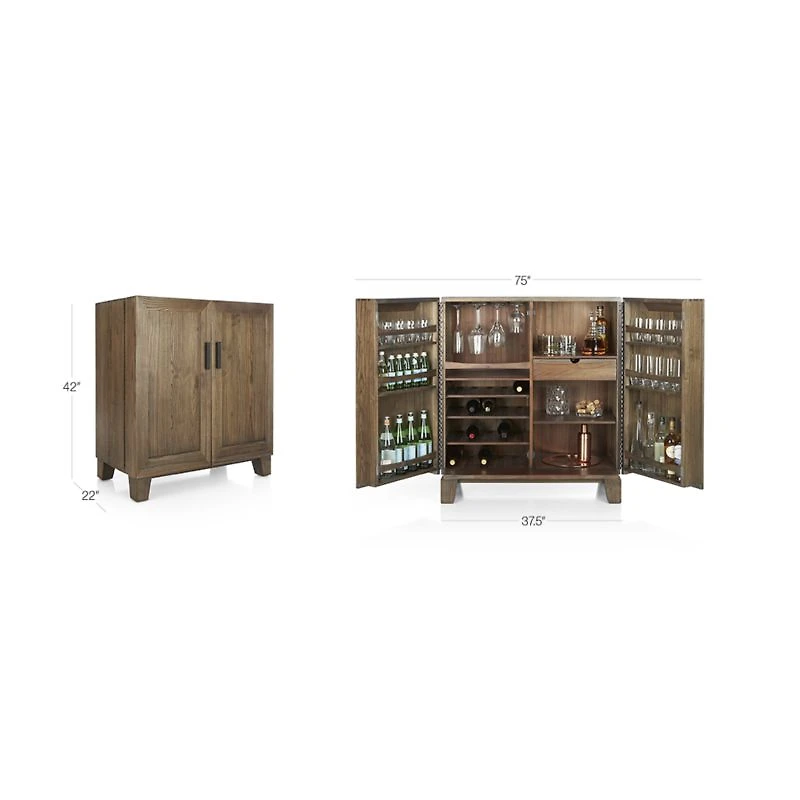 Marin Shiitake Bar Cabinet