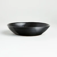 Marin Matte Black Stoneware Low Bowl