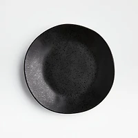 Marin Matte Black Stoneware Salad Plates, Set of 8