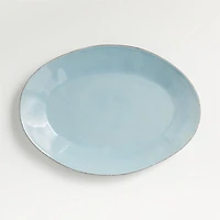 Marin Blue Small Oval Platter