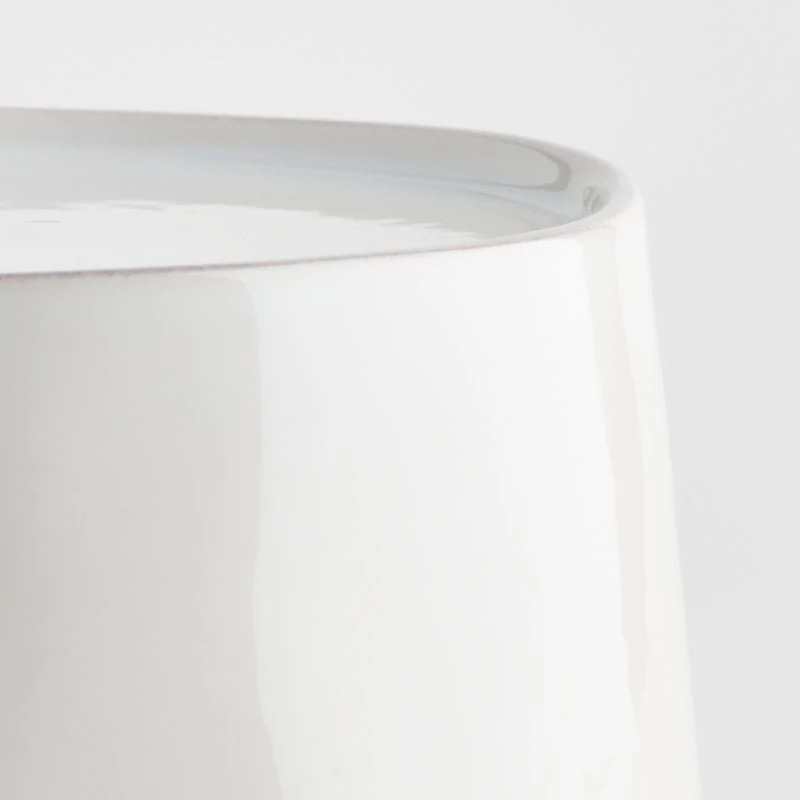 Marin White Stoneware Drink Dispenser Stand