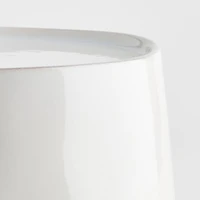 Marin White Stoneware Drink Dispenser Stand