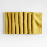 Marin Olive Yellow Linen Napkin