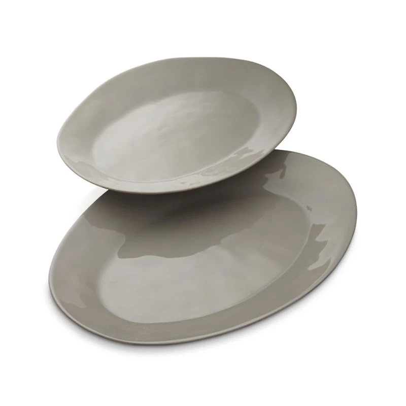Marin Grey Small Oval Platter