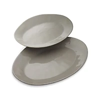 Marin Grey Small Oval Platter