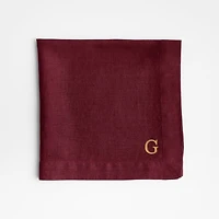 Marin Merlot Red EUROPEAN FLAX ™-Certified Linen Napkin