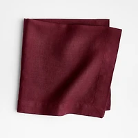 Marin Merlot Red EUROPEAN FLAX ™-Certified Linen Napkin