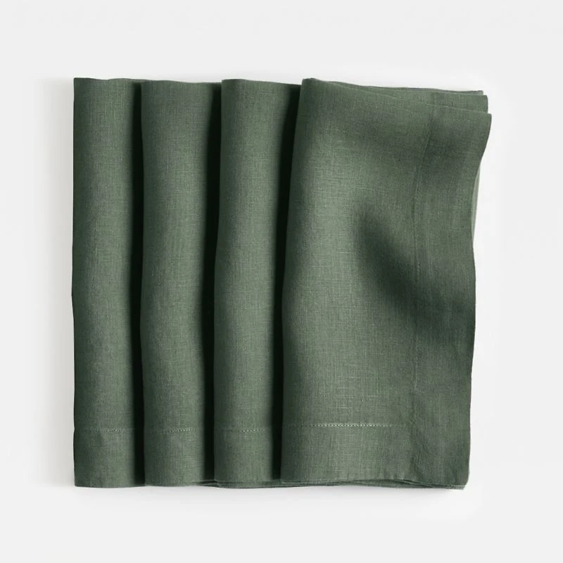 Marin Pine Green Linen Napkin