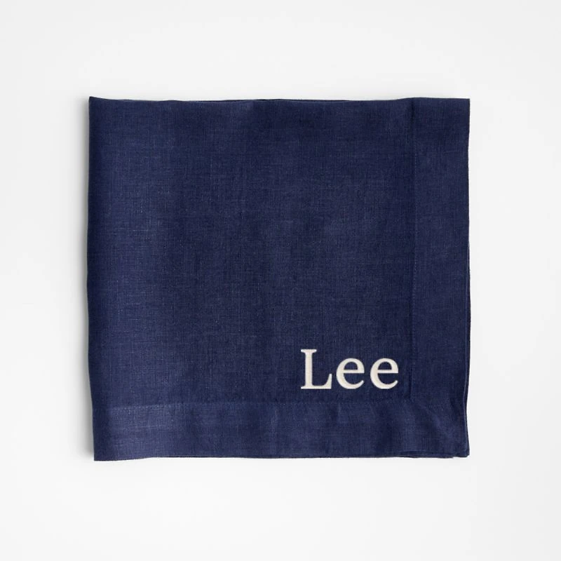 Marin Deep Indigo EUROPEAN FLAX ™-Certified Linen Napkin