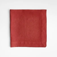 Marin 120" Plum Red European Flax ®-Certified Linen Table Runner