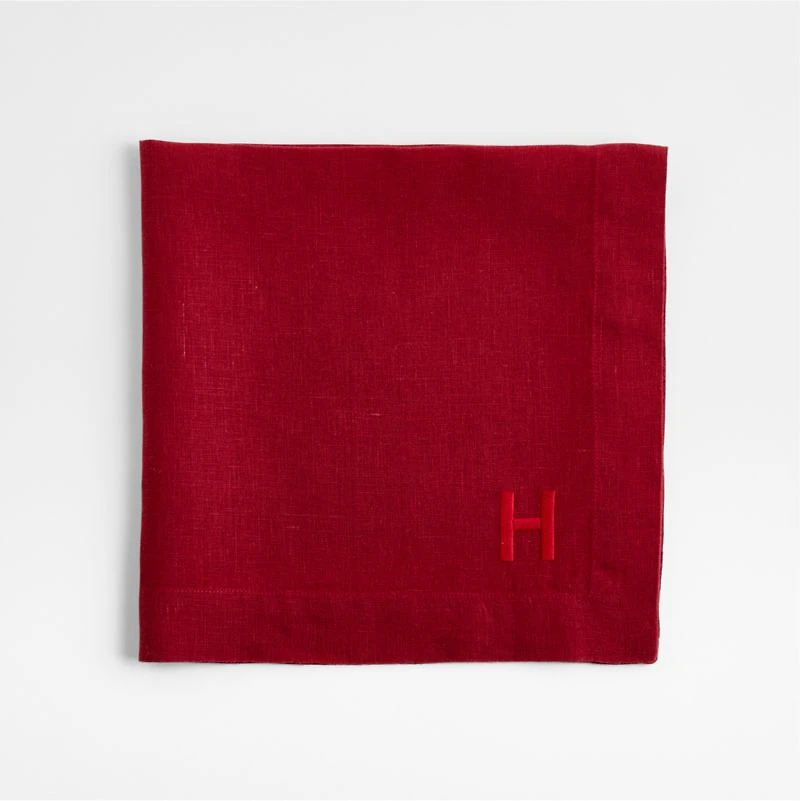 Marin 120" Luminous Red EUROPEAN FLAX ™-Certified Linen Table Runner
