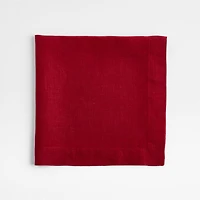 Marin 120" Luminous Red EUROPEAN FLAX ™-Certified Linen Table Runner