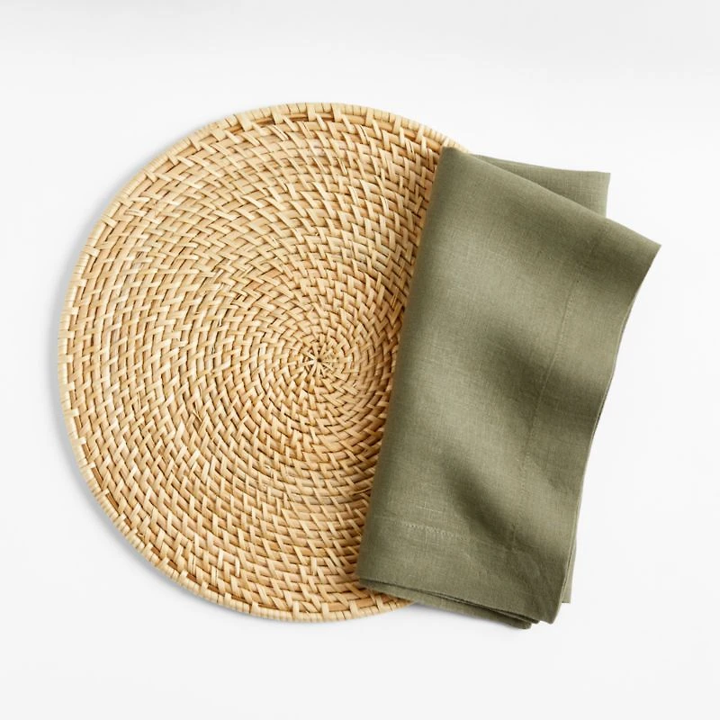 Marin Desert Green EUROPEAN FLAX ™-Certified Linen Napkin
