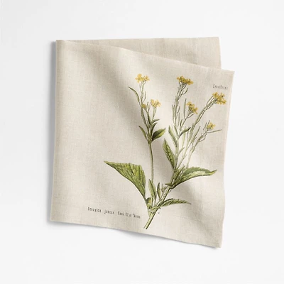 Marin Flower EUROPEAN FLAX ™-Certified Linen Napkin