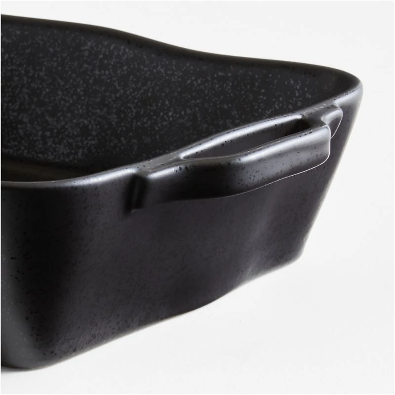 Marin Medium Matte Black Ceramic Baking Dish