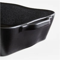 Marin Medium Matte Black Ceramic Baking Dish