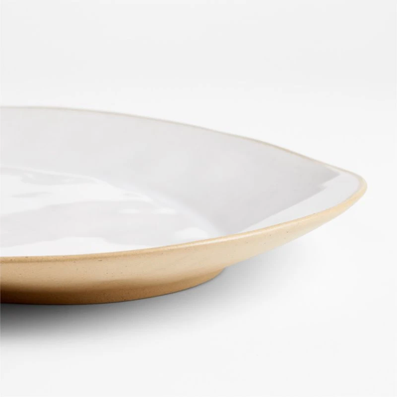 Marin Recycled 20" Oval Stoneware Serving Platter