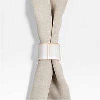 Marin Recycled Natural Stoneware Napkin Ring