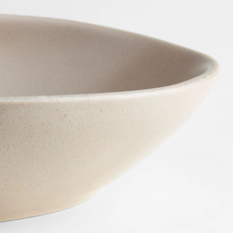 Marin Sand Stoneware Low Bowl