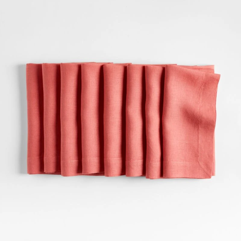 Marin Sienna Pink European Flax ®-Certified Linen Napkin