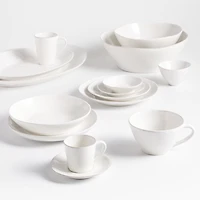 Marin White Stoneware Dip Bowl