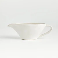 Marin White Stoneware Gravy Boat