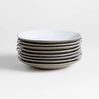 Marin White Recycled Salad Plates, Set of 8
