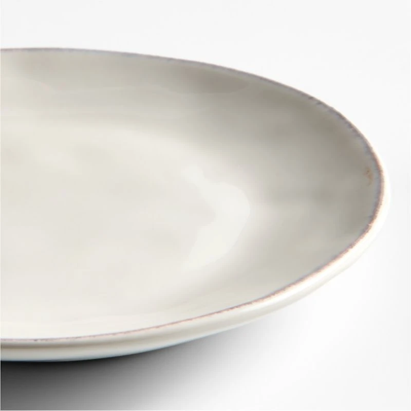 Marin White Stoneware Coasters, Set of 4