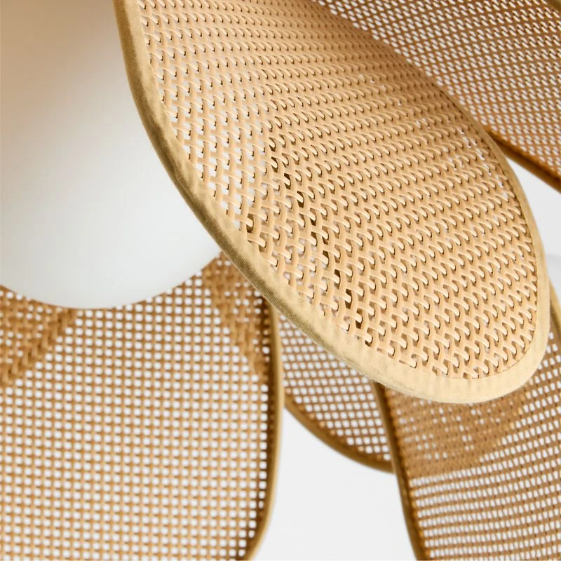 Marisol Rattan Kids Flush Mount Ceiling Light