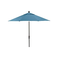 9' Round Sunbrella ® Sapphire Outdoor Patio Umbrella with Black Frame